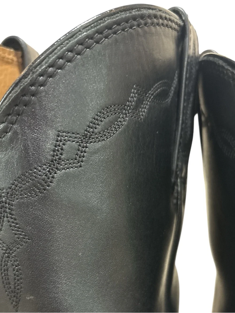 Ariat Cowboy Boots Men’s Heritage Leather Roper 11D Western Pull On Black 35501